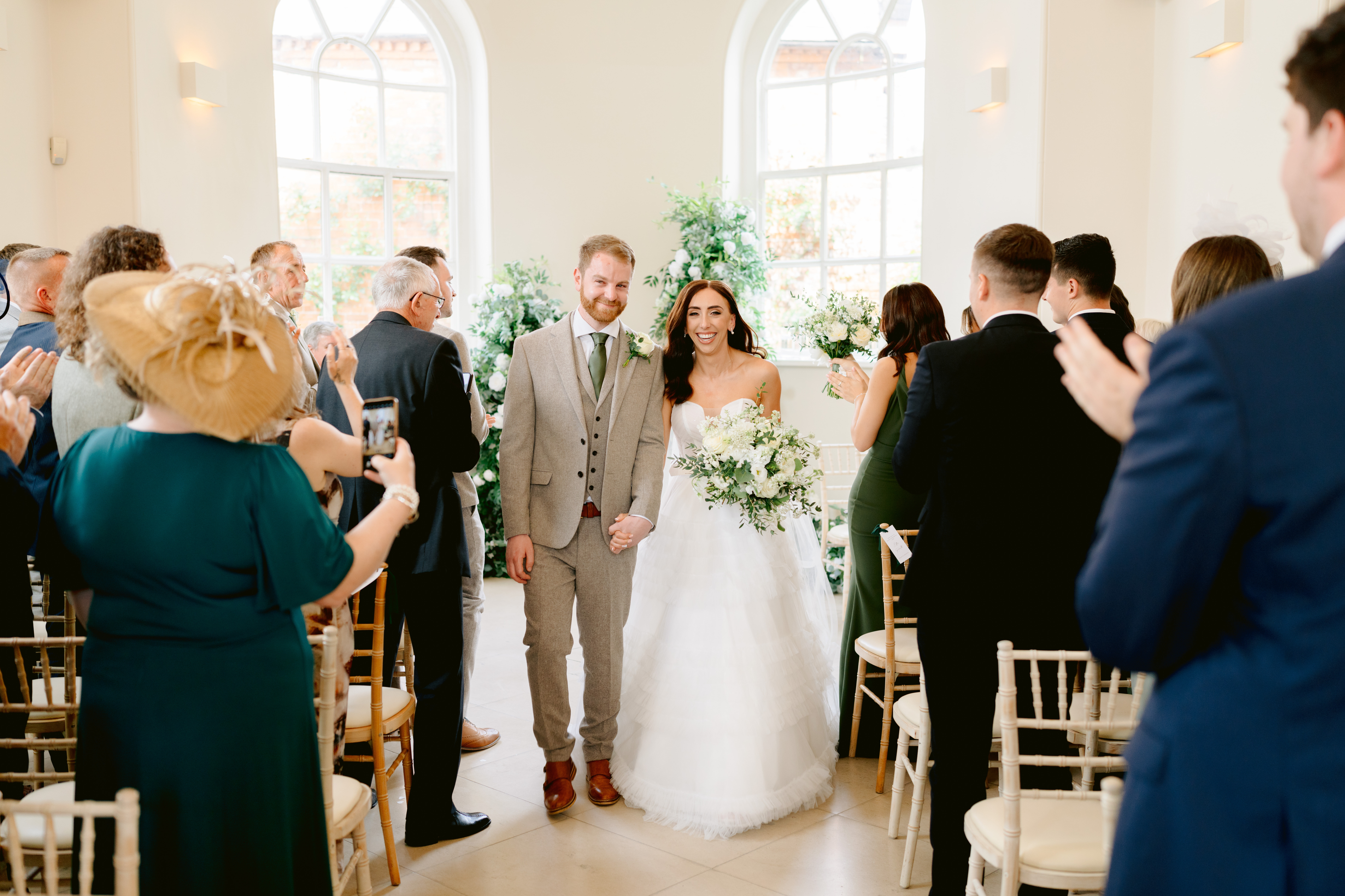 Don't miss this sequinned jumpsuit, sparkler exit, sexy wedding at Iscoyd Park by Tobiah Tayo Photography