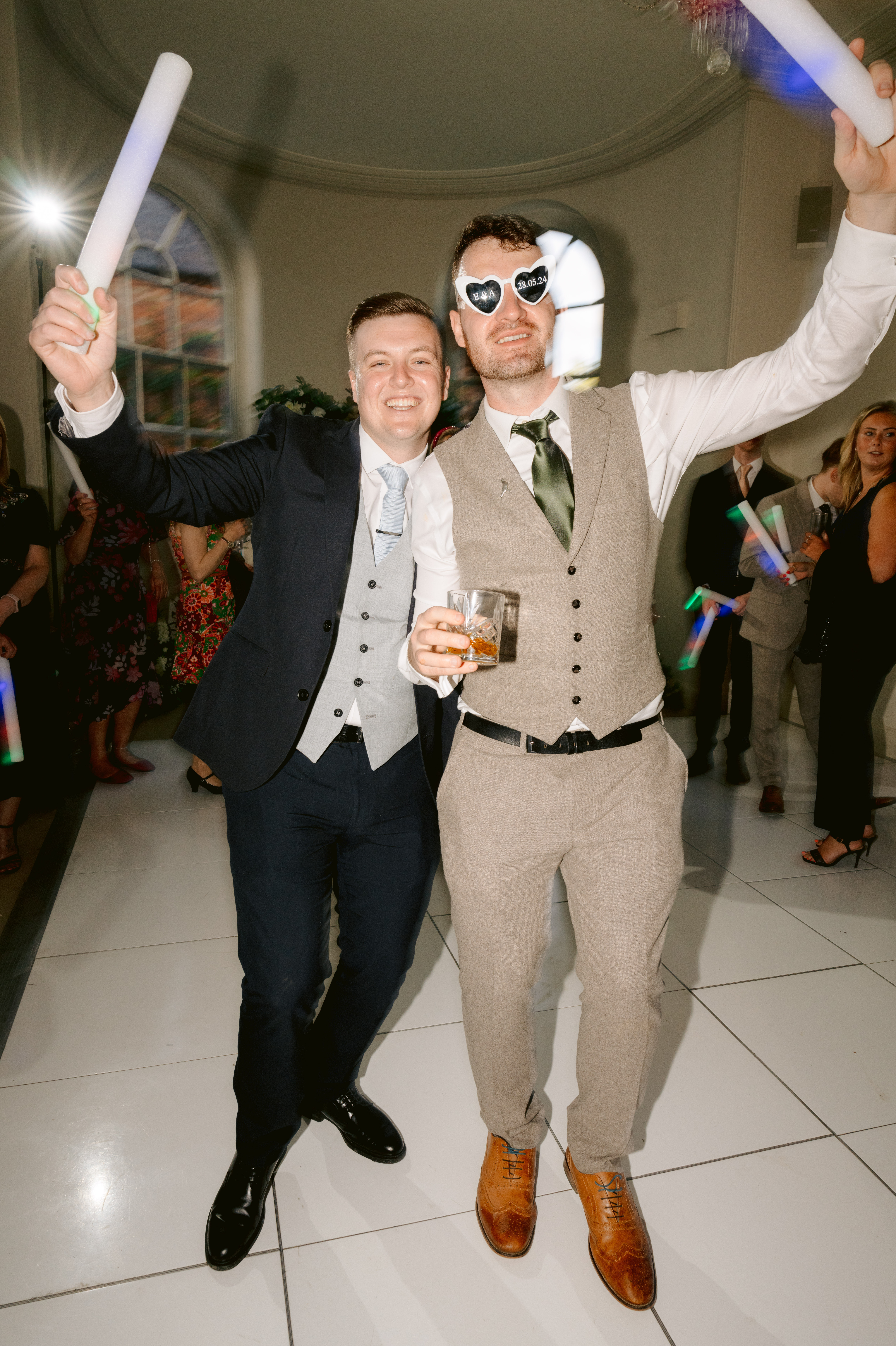 Don't miss this sequinned jumpsuit, sparkler exit, sexy wedding at Iscoyd Park by Tobiah Tayo Photography