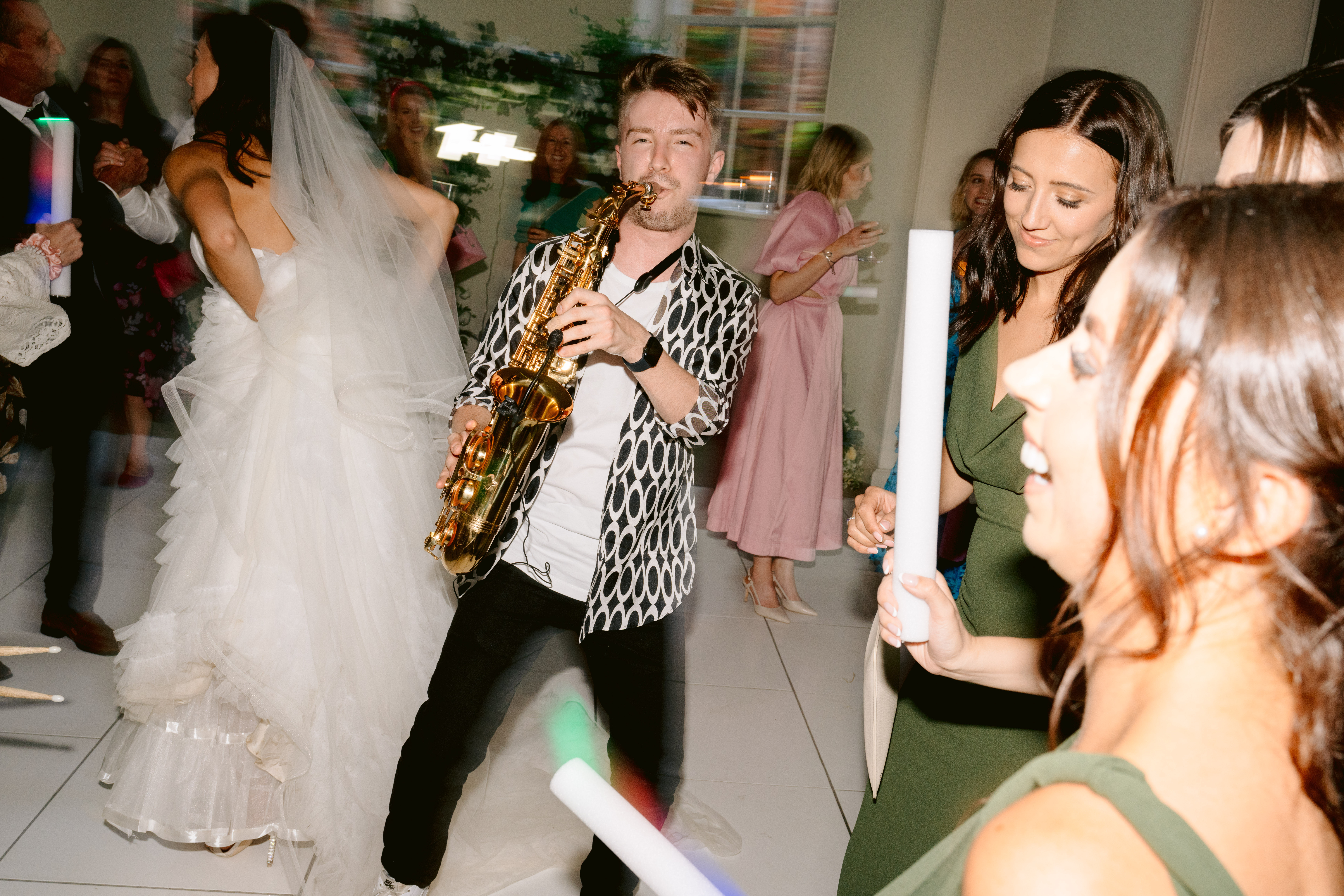 Don't miss this sequinned jumpsuit, sparkler exit, sexy wedding at Iscoyd Park by Tobiah Tayo Photography