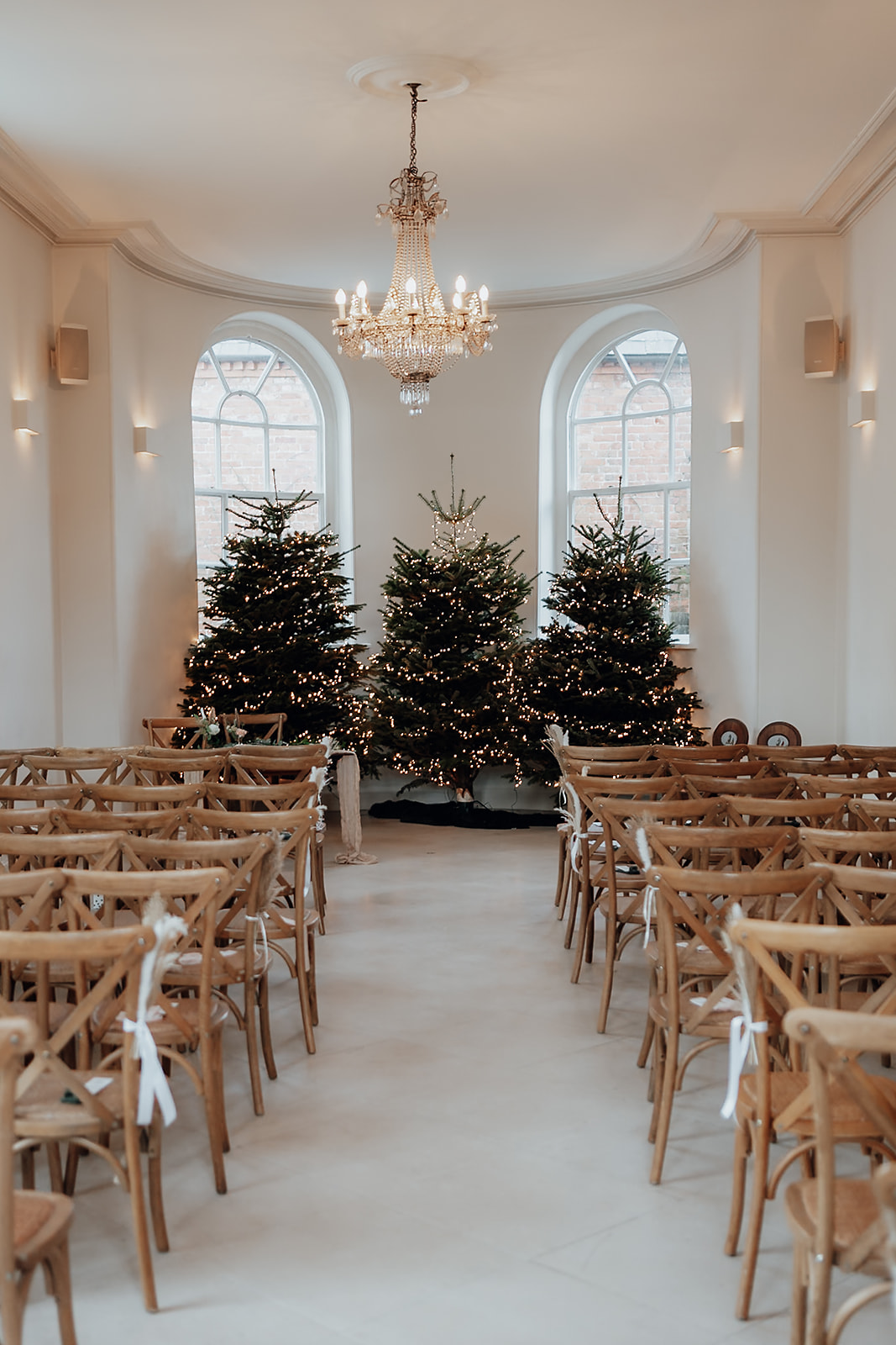 Ice luges, customised cocktails and flower clouds reign supreme at this New Year's Eve wedding at Iscoyd Park by Patrick Partridge Photography