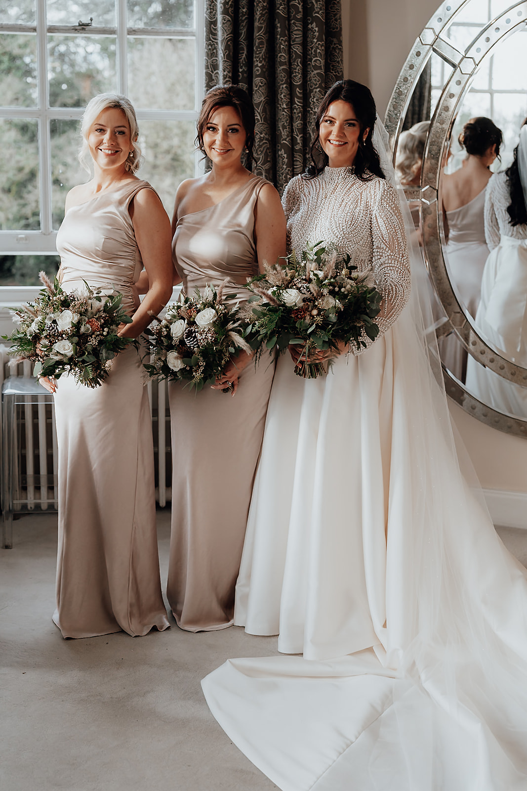 Ice luges, customised cocktails and flower clouds reign supreme at this New Year's Eve wedding at Iscoyd Park by Patrick Partridge Photography