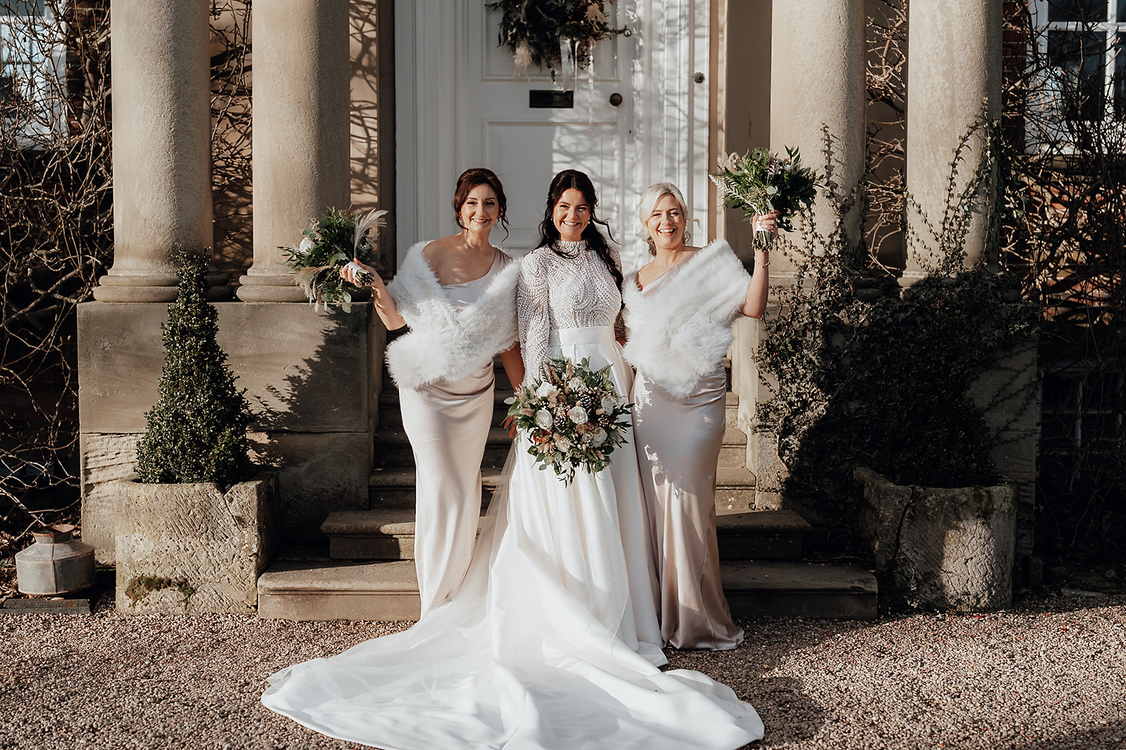 Ice luges, customised cocktails and flower clouds reign supreme at this New Year's Eve wedding at Iscoyd Park by Patrick Partridge Photography