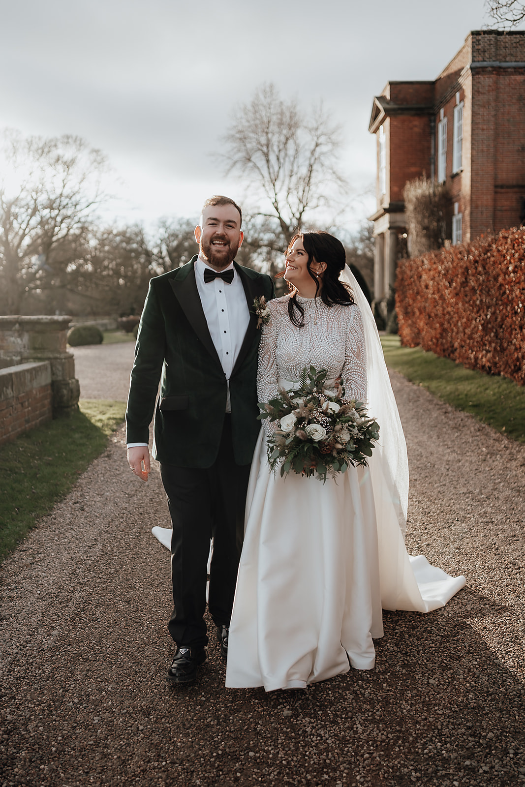 Ice luges, customised cocktails and flower clouds reign supreme at this New Year's Eve wedding at Iscoyd Park by Patrick Partridge Photography