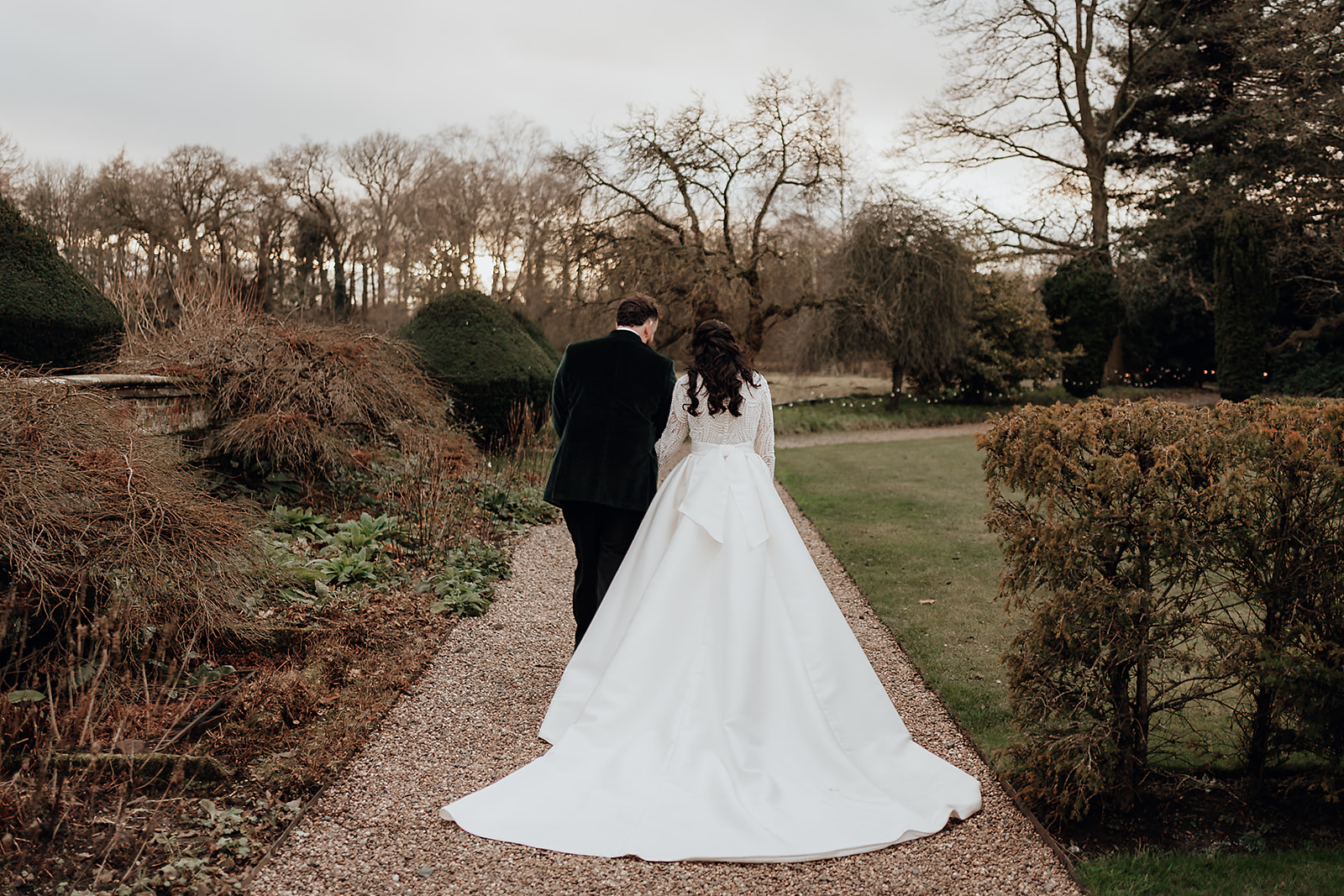 Ice luges, customised cocktails and flower clouds reign supreme at this New Year's Eve wedding at Iscoyd Park by Patrick Partridge Photography