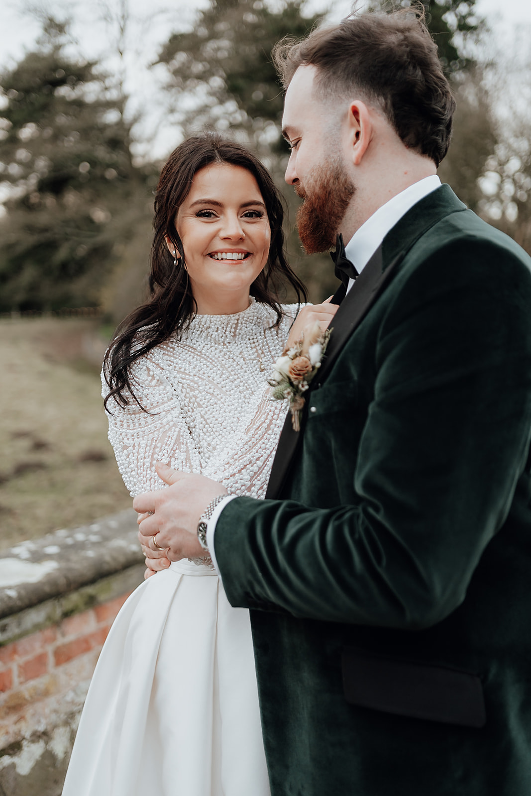 Ice luges, customised cocktails and flower clouds reign supreme at this New Year's Eve wedding at Iscoyd Park by Patrick Partridge Photography