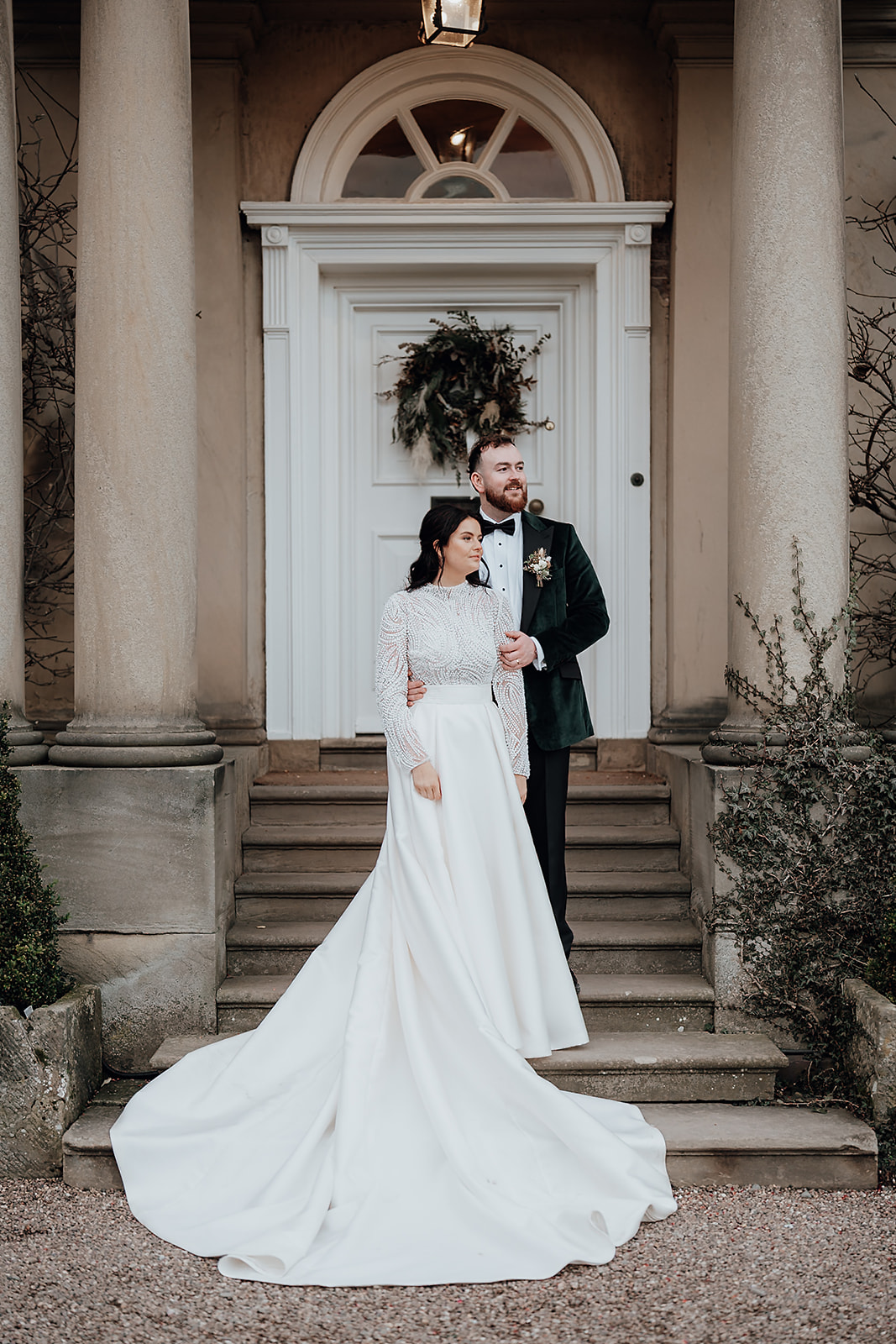 Ice luges, customised cocktails and flower clouds reign supreme at this New Year's Eve wedding at Iscoyd Park by Patrick Partridge Photography