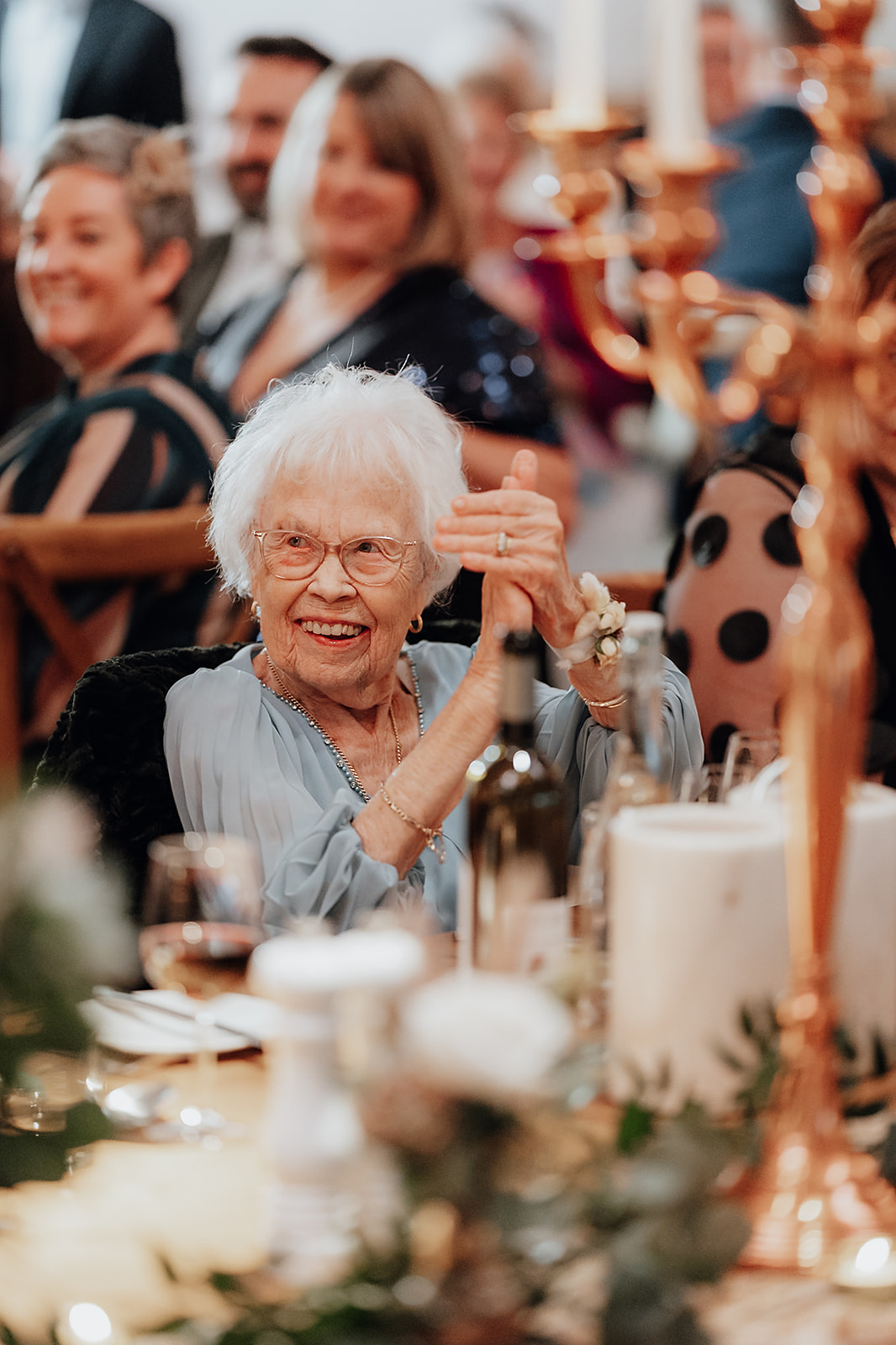 Ice luges, customised cocktails and flower clouds reign supreme at this New Year's Eve wedding at Iscoyd Park by Patrick Partridge Photography