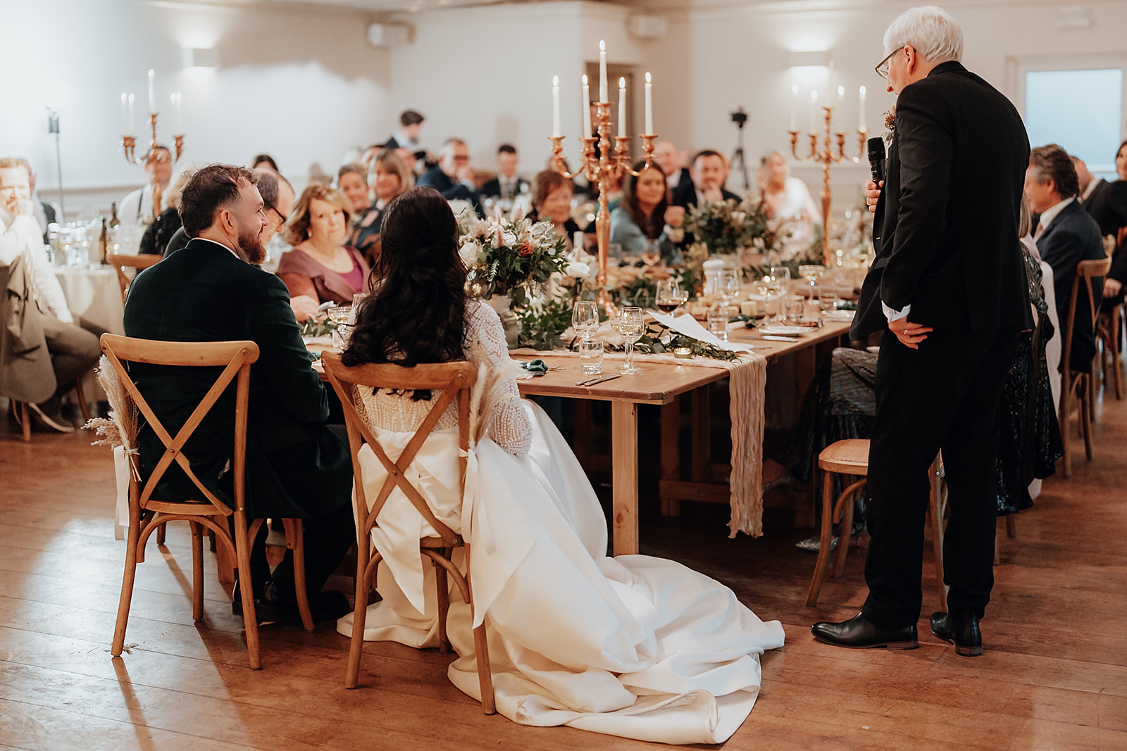 Ice luges, customised cocktails and flower clouds reign supreme at this New Year's Eve wedding at Iscoyd Park by Patrick Partridge Photography