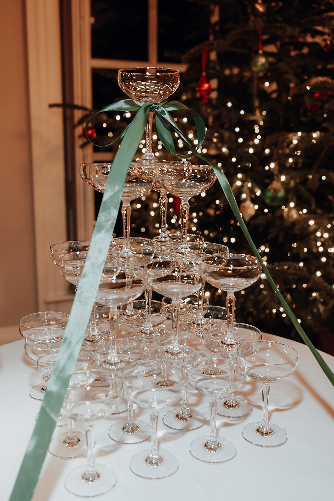 Ice luges, customised cocktails and flower clouds reign supreme at this New Year's Eve wedding at Iscoyd Park by Patrick Partridge Photography