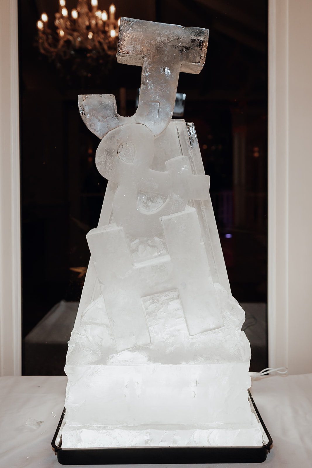 Ice luges, customised cocktails and flower clouds reign supreme at this New Year's Eve wedding at Iscoyd Park by Patrick Partridge Photography