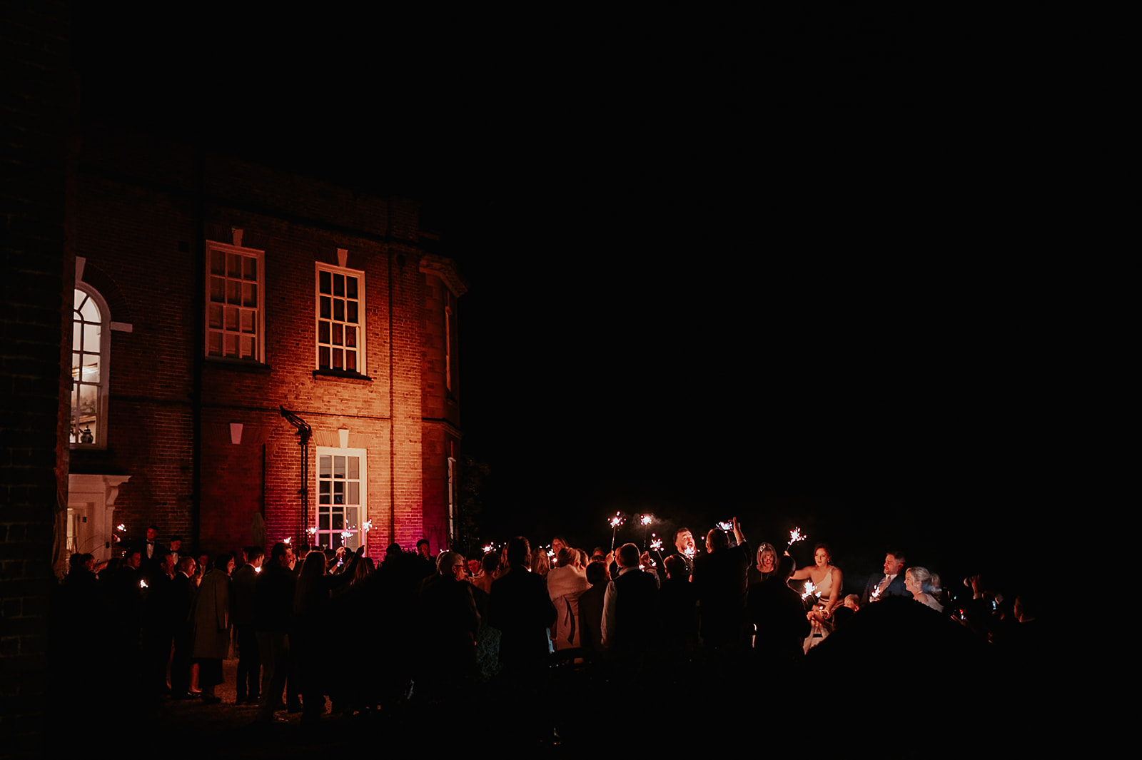 Ice luges, customised cocktails and flower clouds reign supreme at this New Year's Eve wedding at Iscoyd Park by Patrick Partridge Photography