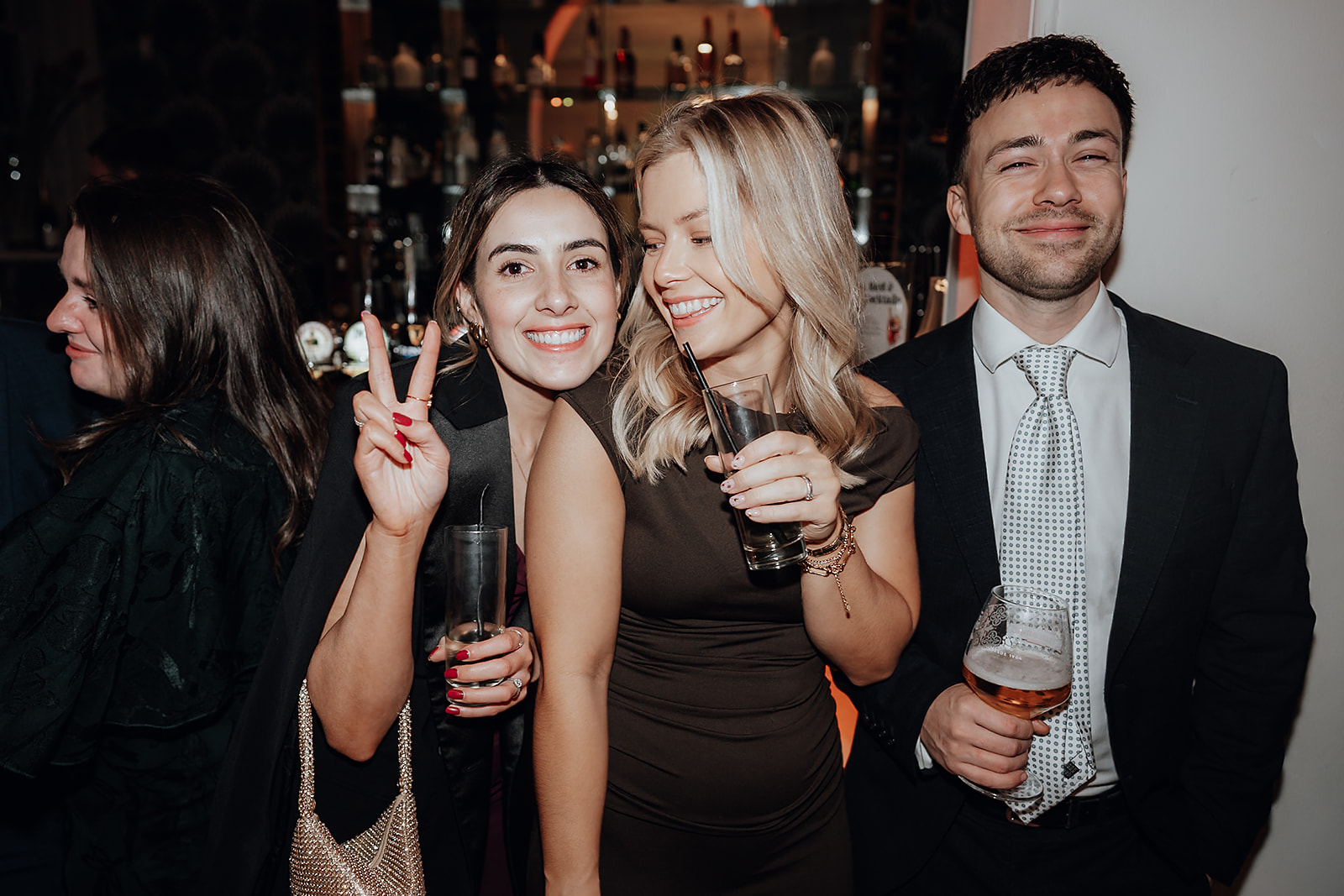 Ice luges, customised cocktails and flower clouds reign supreme at this New Year's Eve wedding at Iscoyd Park by Patrick Partridge Photography