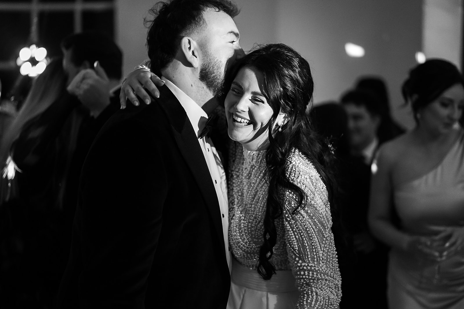 Ice luges, customised cocktails and flower clouds reign supreme at this New Year's Eve wedding at Iscoyd Park by Patrick Partridge Photography